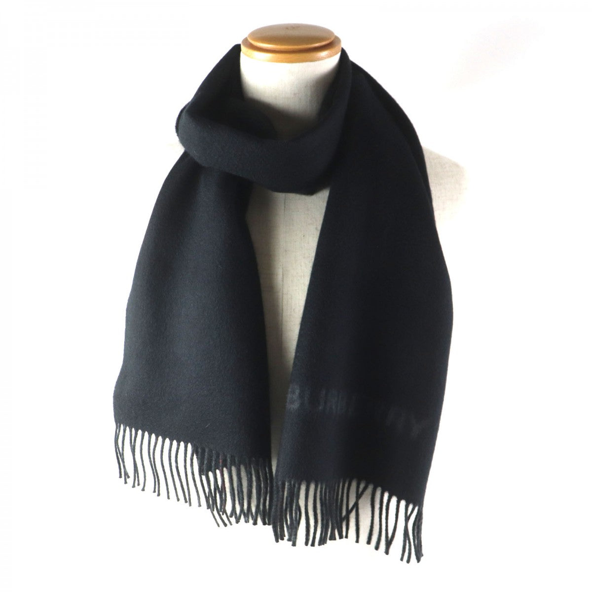 BURBERRY Scarf 80638691 Main: 100% cashmere Black charcoal Reversible checked cashmere scarf mens
