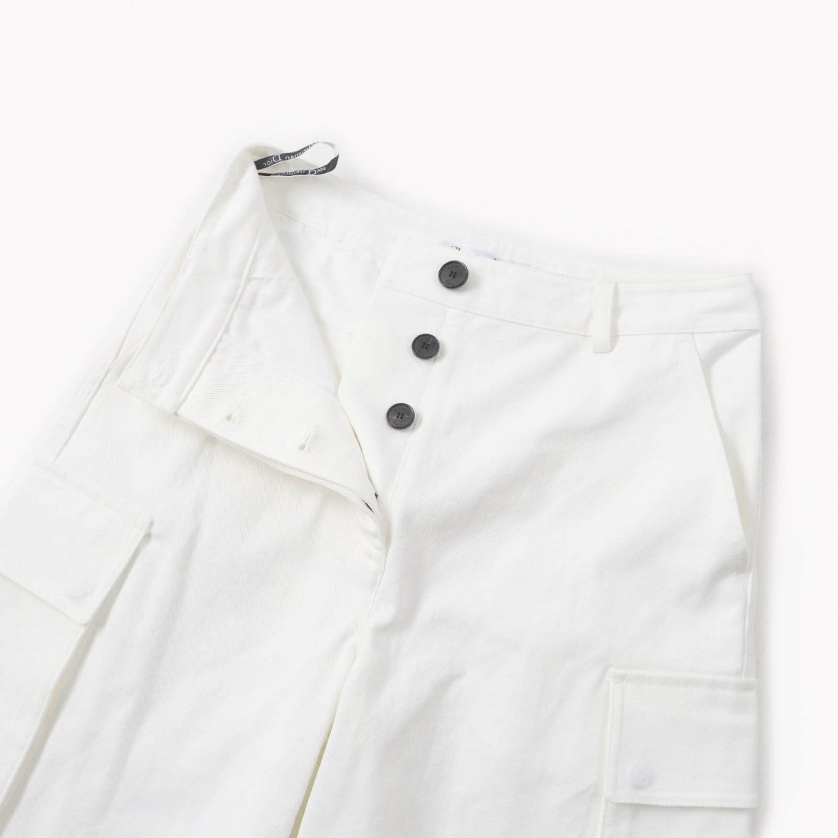 Christian Dior cargo pants 247P41A3339 Main: 99% cotton, Main: 1% elastane white DIOR VIBE Women 40