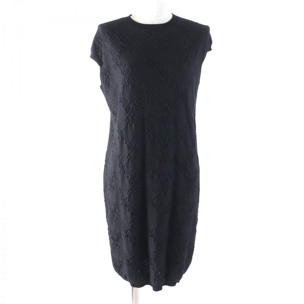 HERMES one piece Main: 50% cashmere, Main: 50% silk black Women 34
