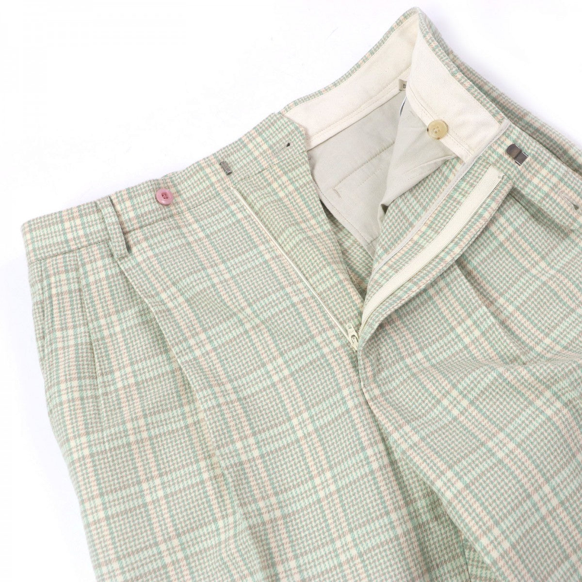 GUCCI Pants 653360 Main: 90% wool, Main: 10% nylon Green type mens 46
