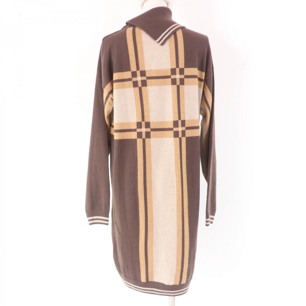 HERMES one piece 3H2502DD Main: 100% cashmere Brown BRIDES de GALA Brides for ceremonies Women 36