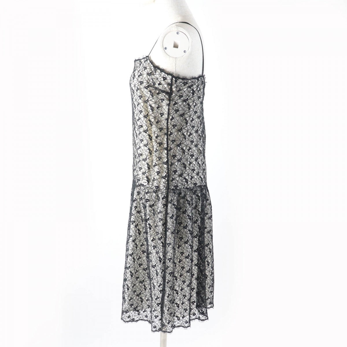 CHANEL one piece P56062 Outer: 72% cotton, Outer: 28% nylon, Lining: 100% silk black Women 36
