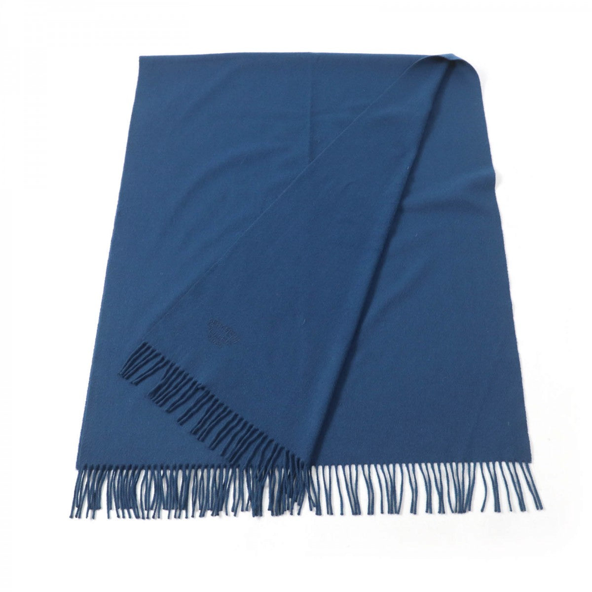 HERMES Scarf Main: 100% cashmere Blue type Women