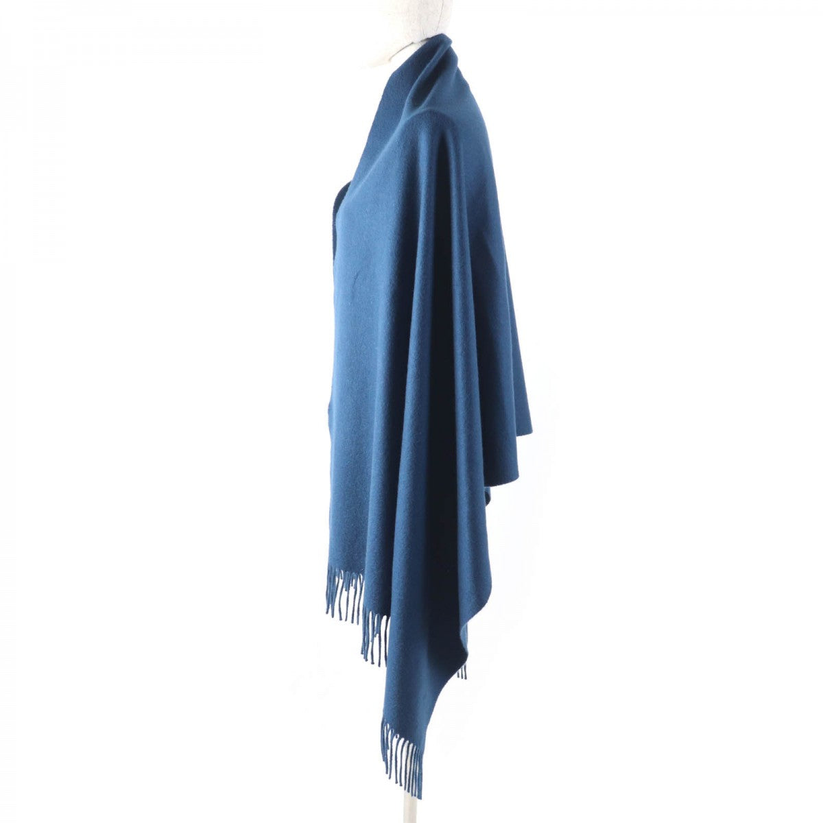 HERMES Scarf Main: 100% cashmere Blue type Women