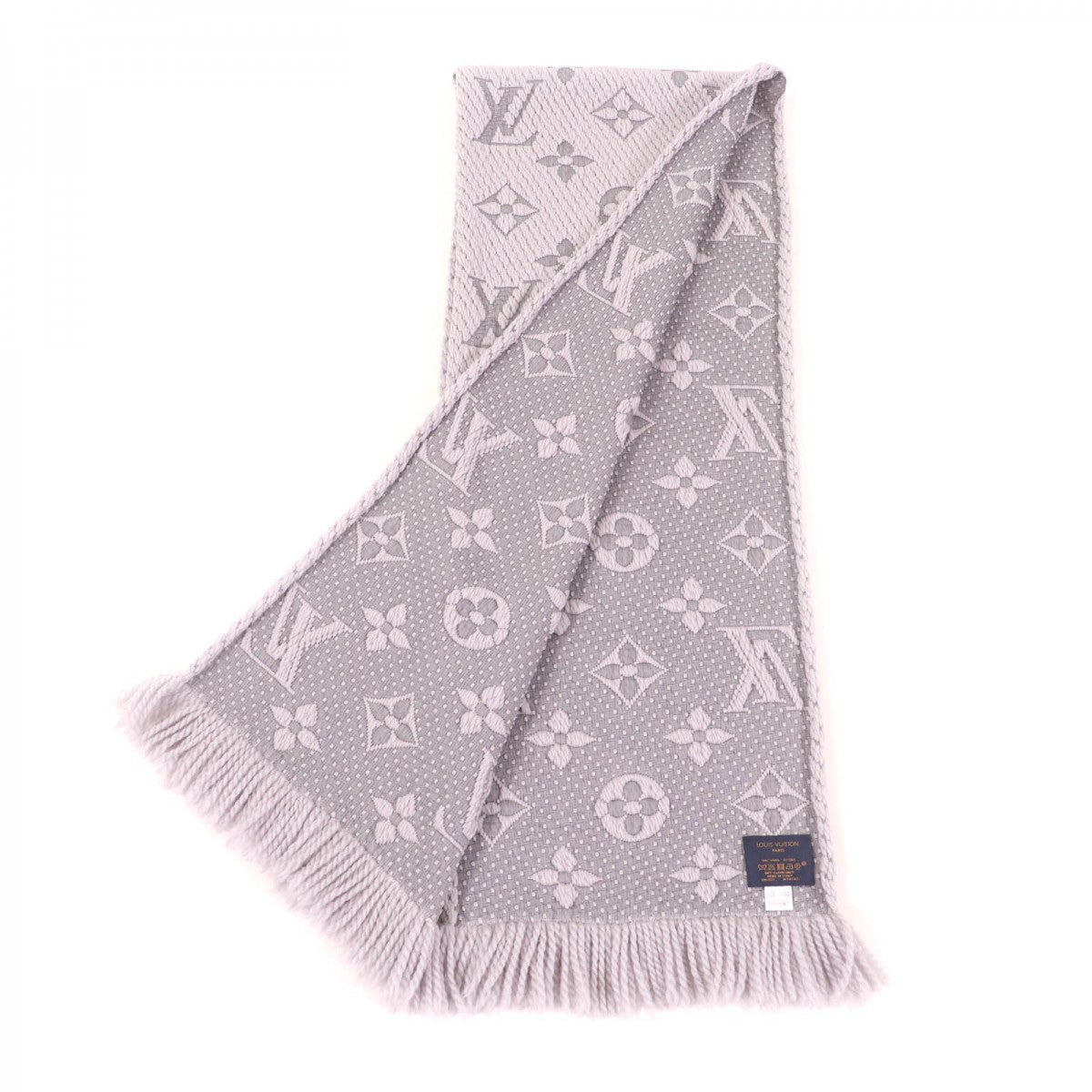 LOUIS VUITTON Scarf M74742 wool Griperles Esharp Logomania