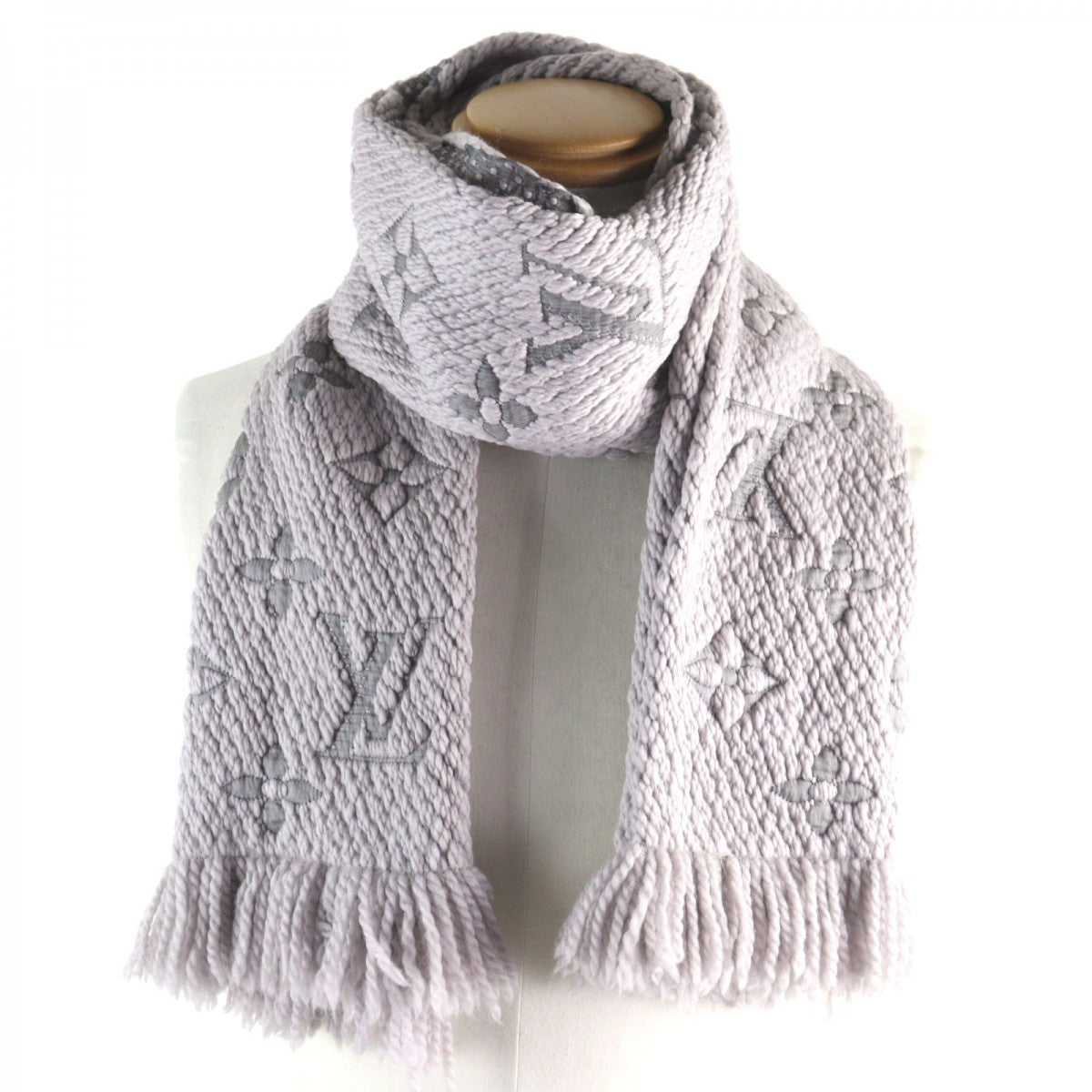 LOUIS VUITTON Scarf M74742 Main: 94% wool, Main: 6% silk Griperles Esharp Logomania mens