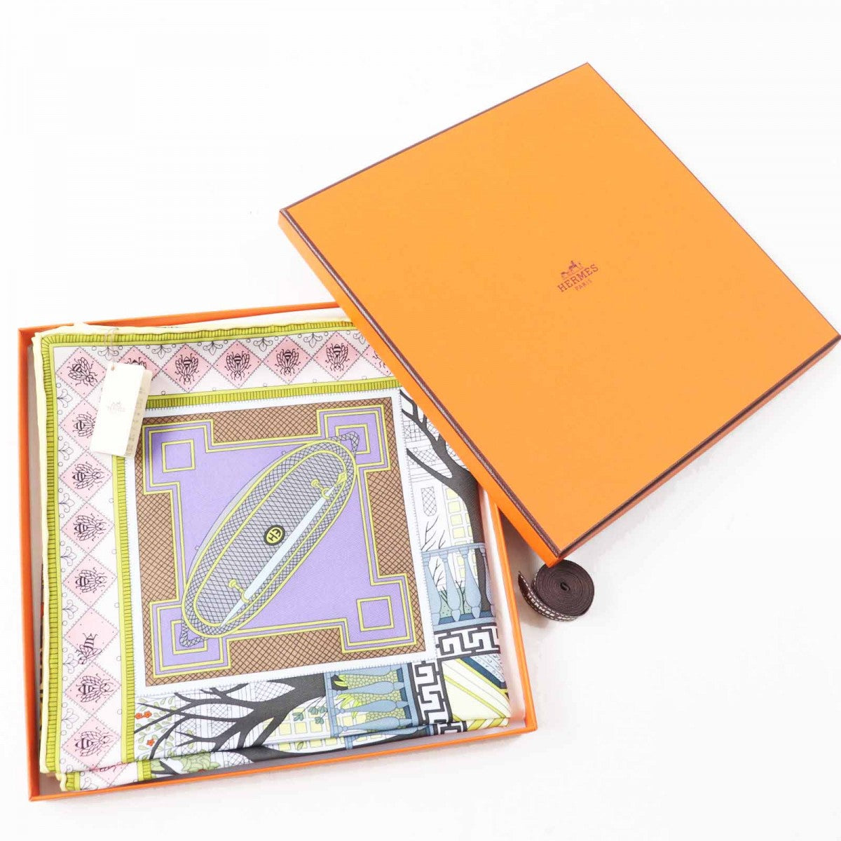 HERMES scarf Main: 100% silk multicolor Carre90 Objects de Curiosite Objects de Curiosite Women