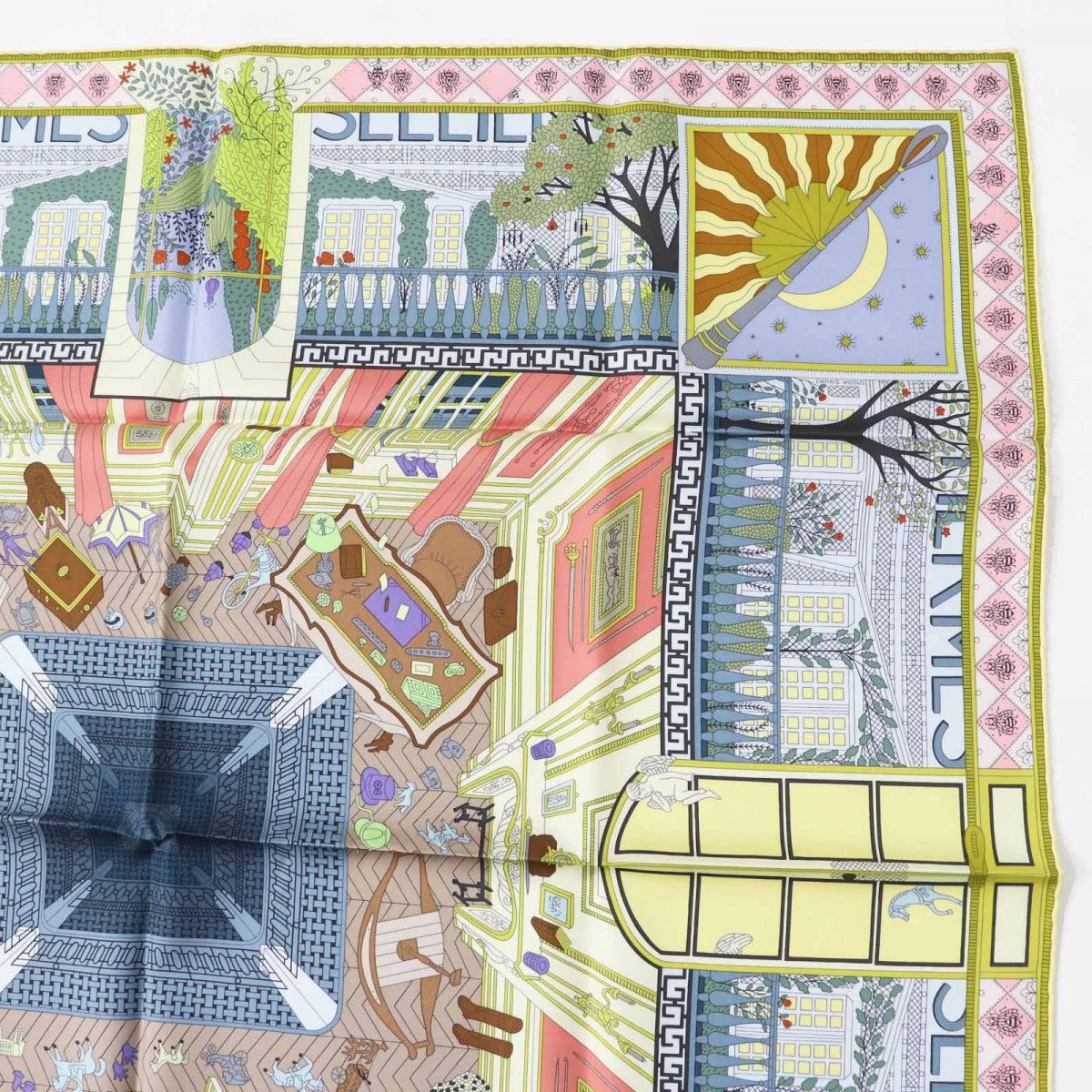 HERMES scarf Main: 100% silk multicolor Carre90 Objects de Curiosite Objects de Curiosite Women