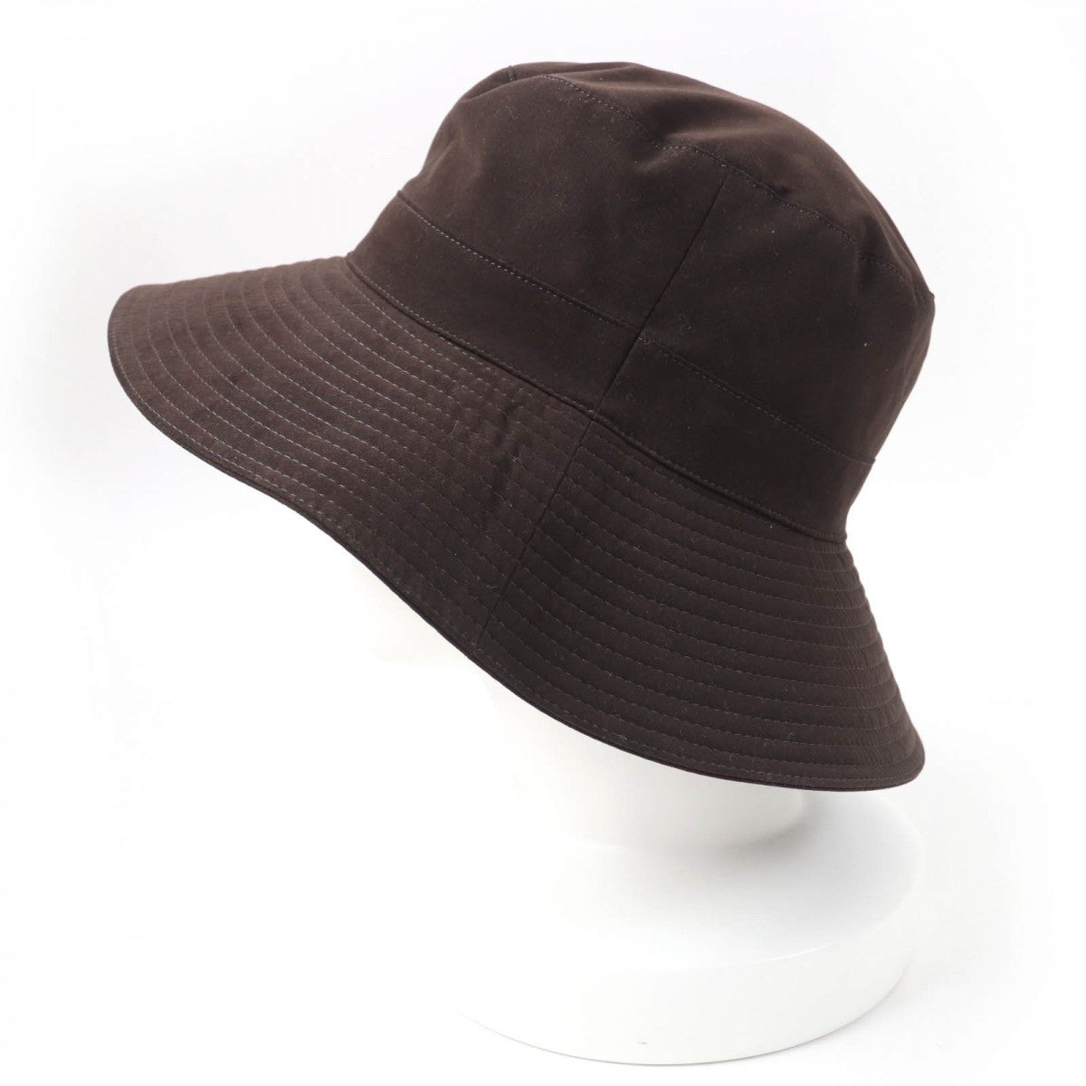 HERMES hat Main: 85% polyester, Main: 15% nylon, Lining: 100% acetate Dark brown Women 56