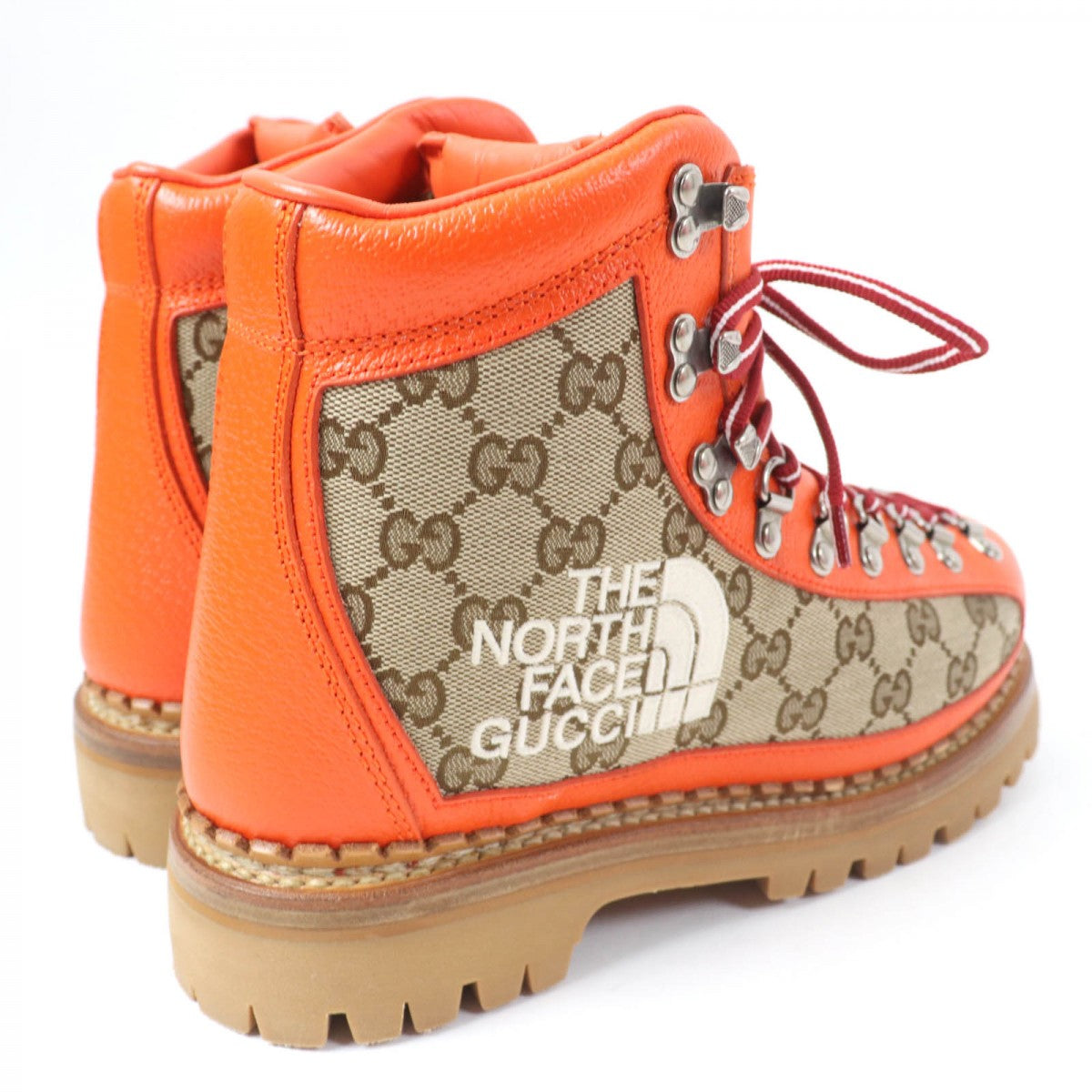GUCCI short boots 679927 Main: GG canvas, part: leather Orange type Women 38
