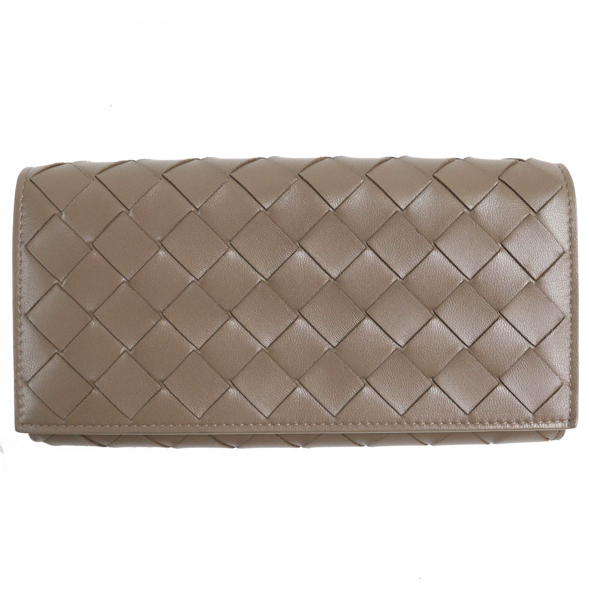 BOTTEGAVENETA Long Wallet Purse Main: Leather Brown mens