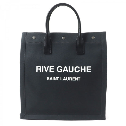SAINT LAURENT PARIS Tote Bag 632539 Main: Canvas, Main: Leather dark gray black Rive Gauche N/S mens