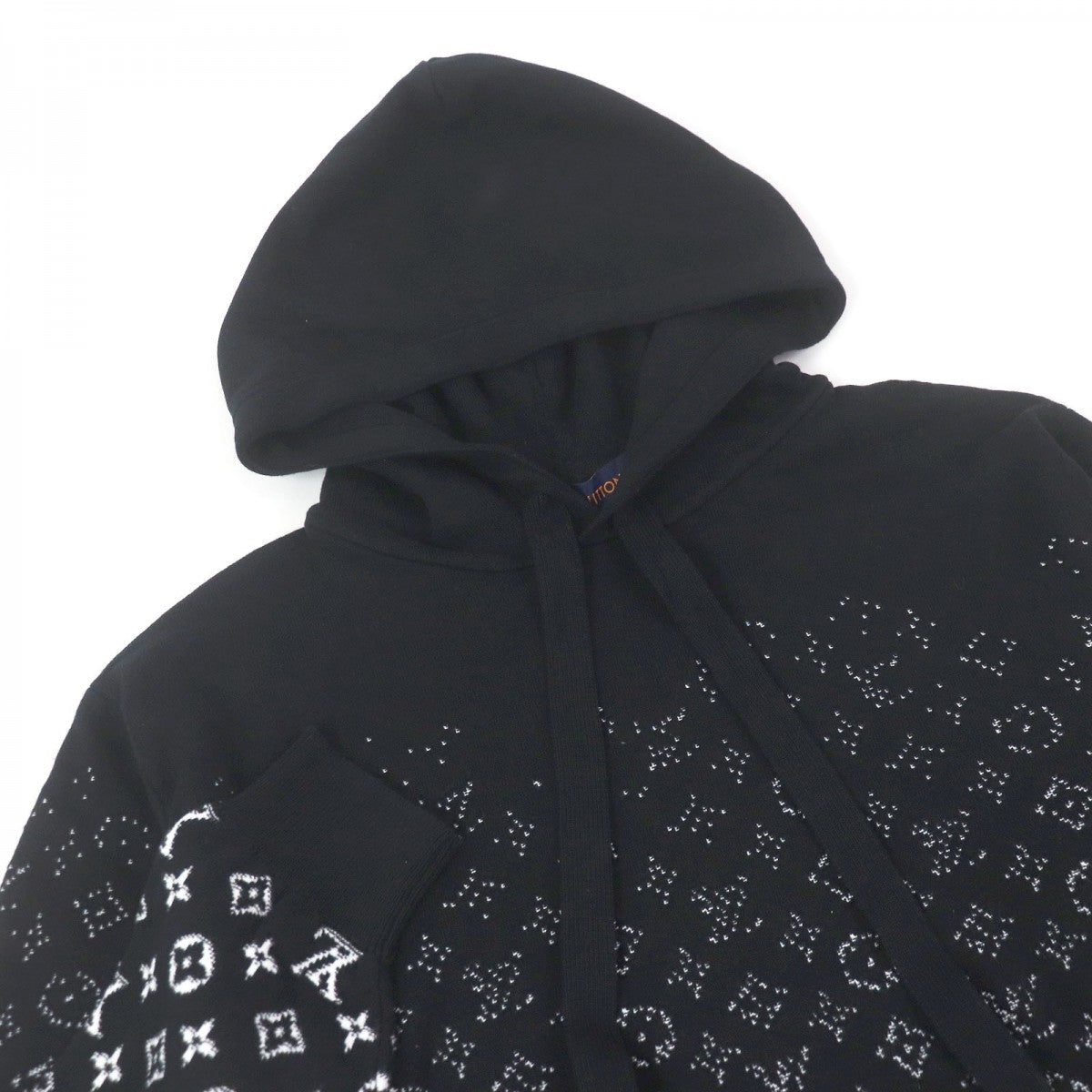 LOUIS VUITTON Hoodie 1AA4Y5 Main: 100% cotton Noir Bron monogram gradient mens S