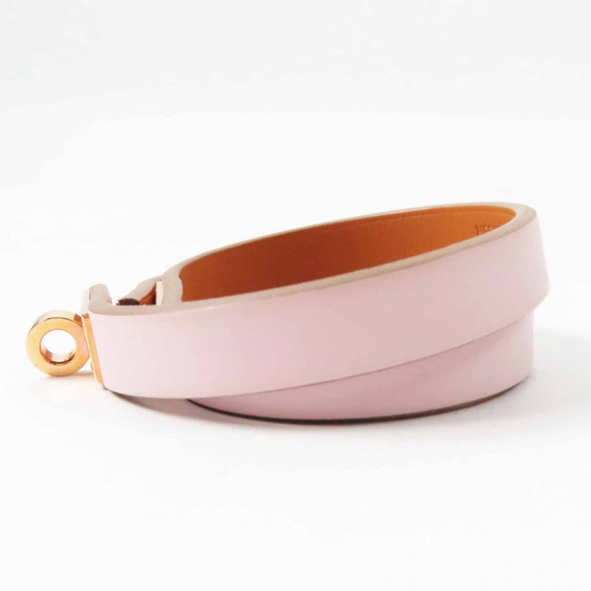 HERMES bracelet Main: Leather Light pink Mini Kelly Double Tour Women