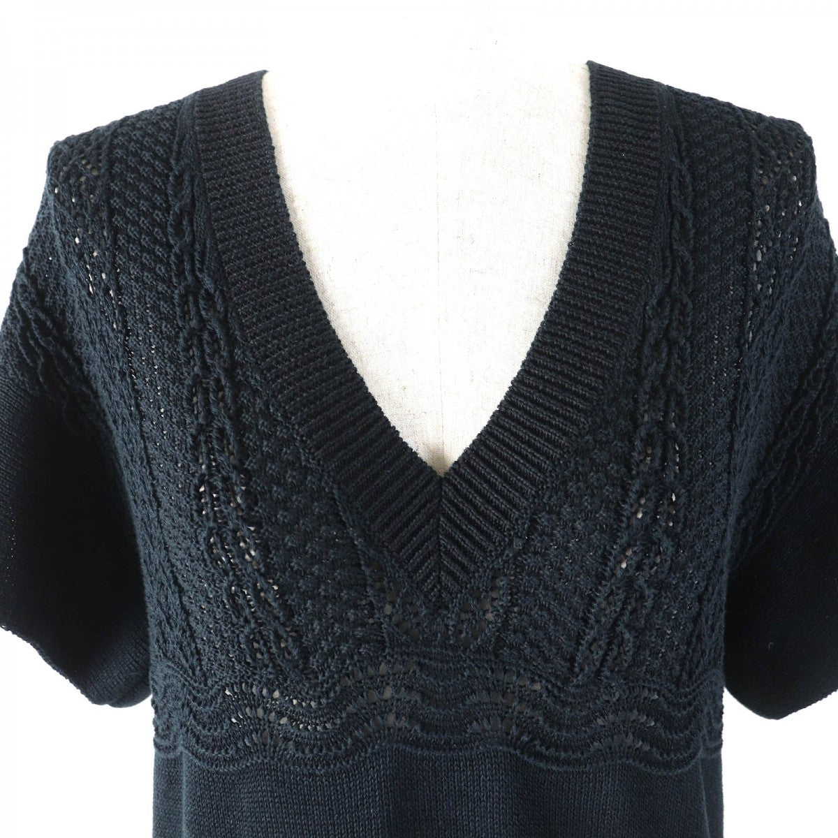 CHANEL one piece P58547 Main: 100% cotton Navy Women 34