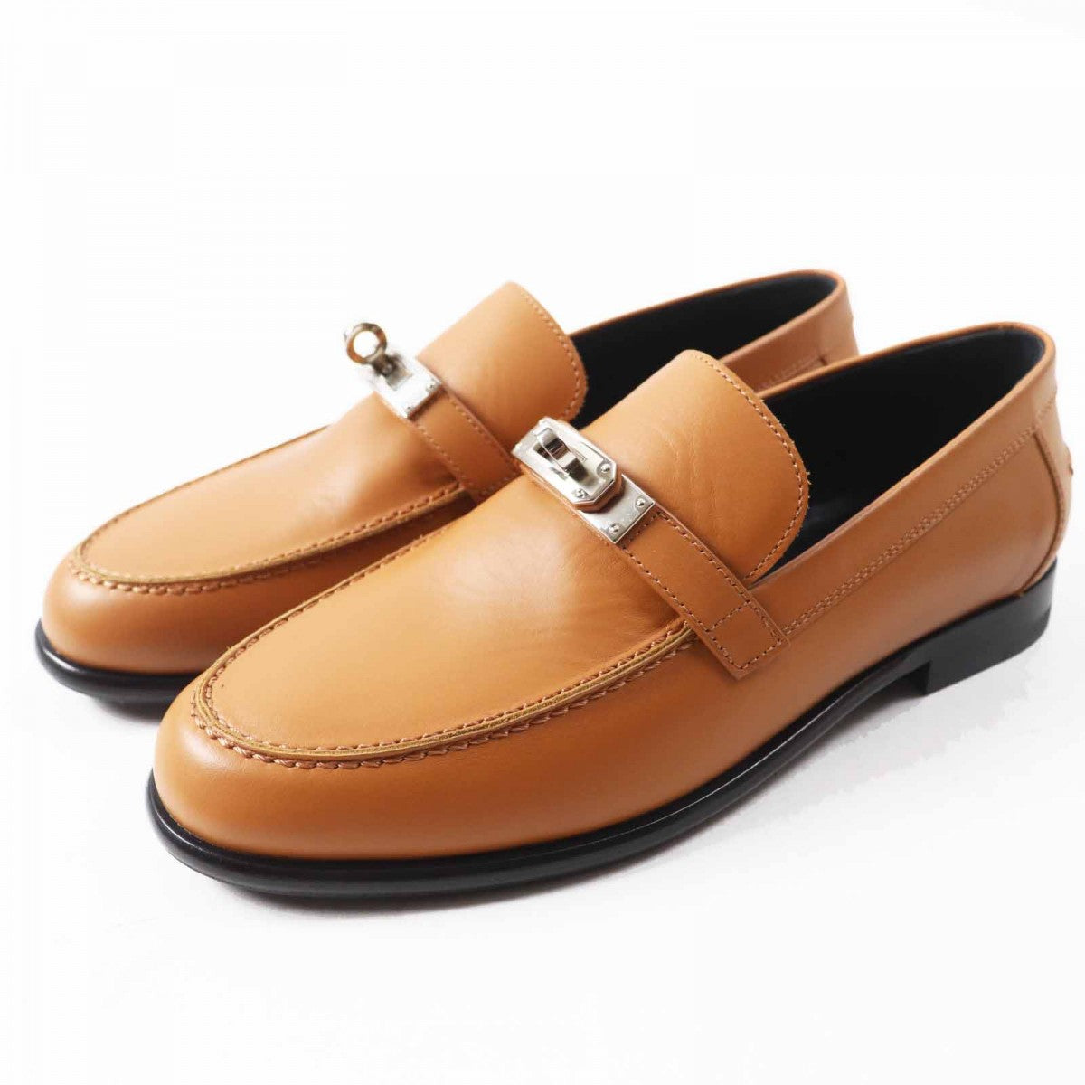HERMES loafers Main: Leather Camel Destin Women 36.5