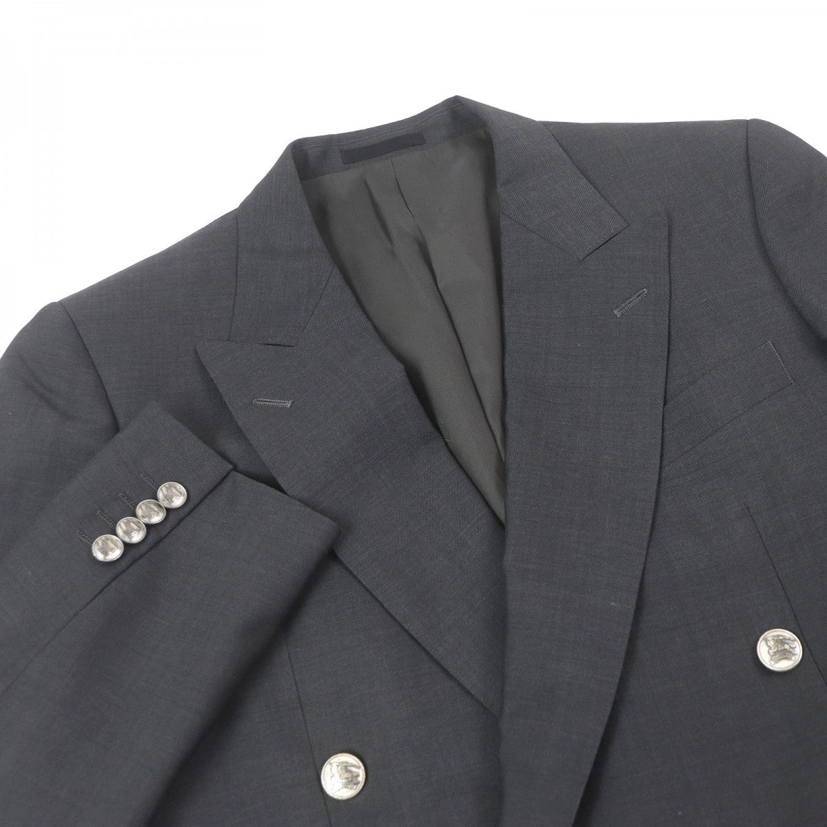 BURBERRY LONDON tailored jacket Outer: 75% wool, Outer: 25% mohair, Lining: polyester, Lining: cupra, Sleeve lining: cupra gray mens