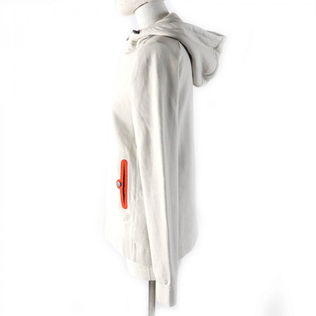 HERMES Hoodie Main: 100% cotton, Part: 100% polyurethane Light gray type Black Orange Hermes Fit Women M