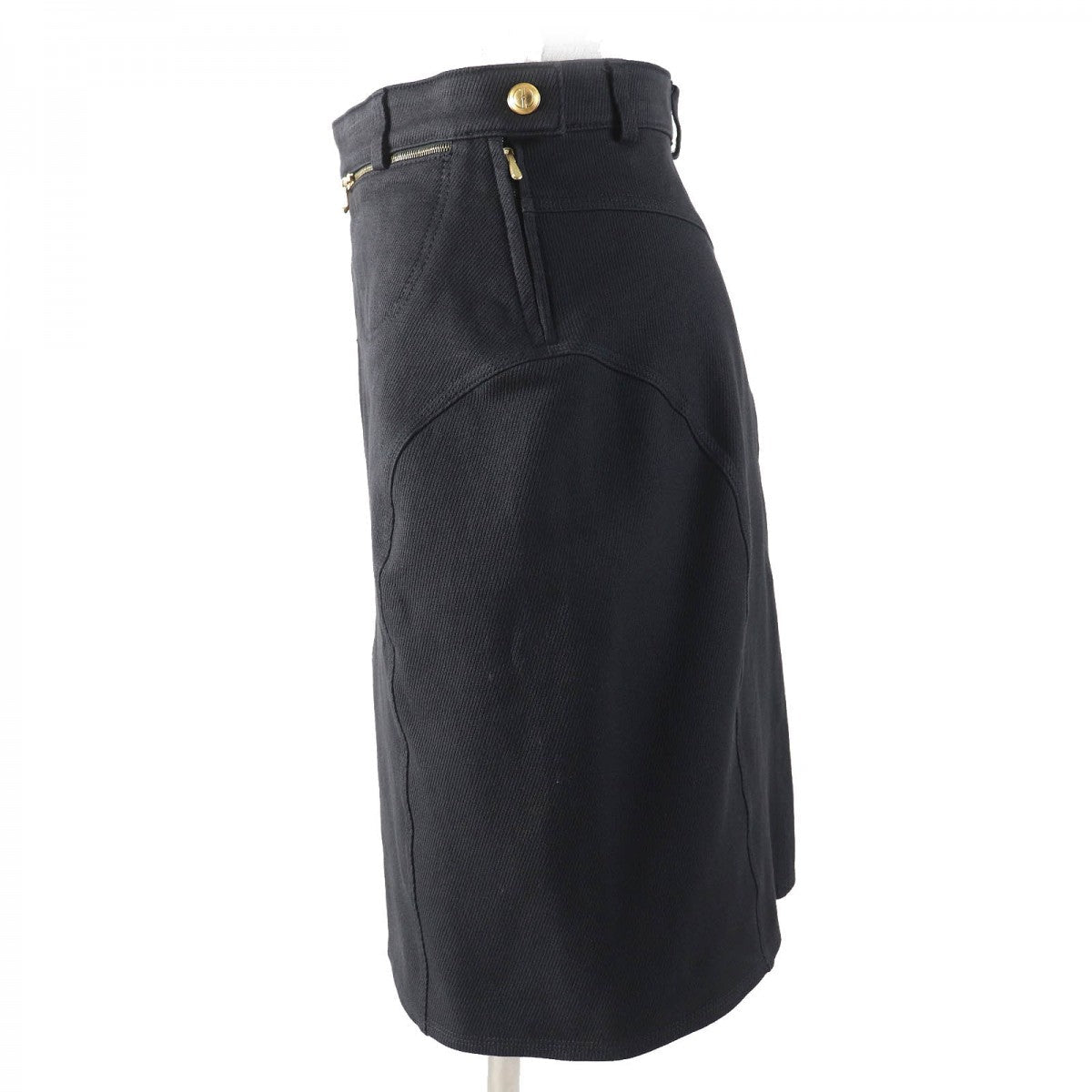 GUCCI skirt Main: 95% cotton, Main: 5% elastane Black type Women 40