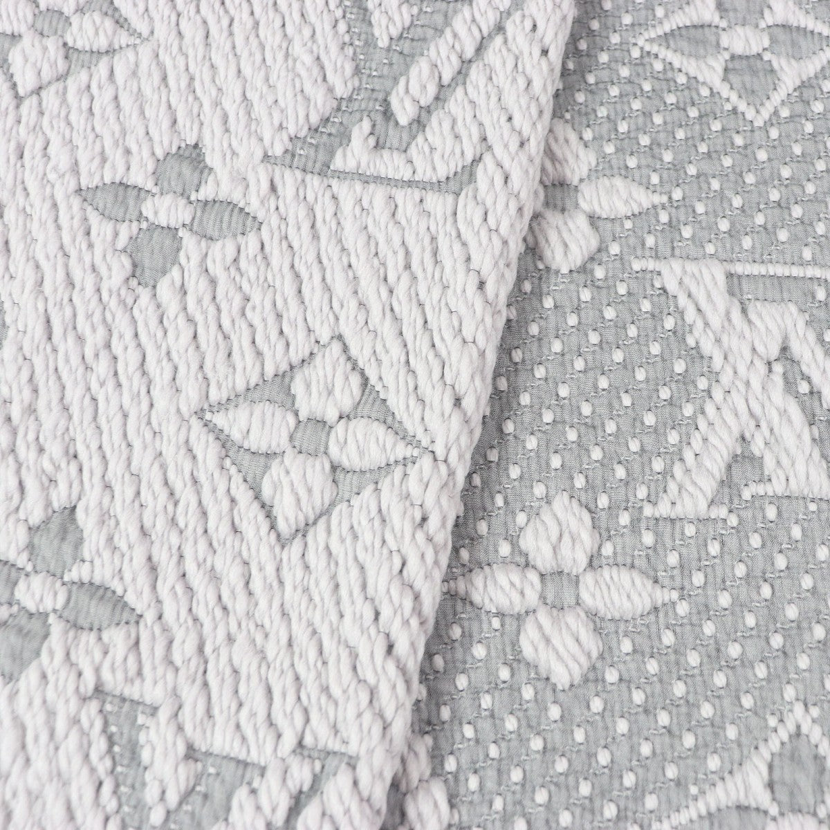 LOUIS VUITTON Scarf M74742 Main: 94% wool, Main: 6% silk Light gray Esharp Logomania mens(Unisex)