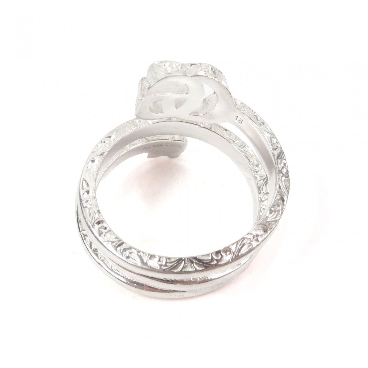 GUCCI Ring 770719 Mainï¿½FAG925 Silver mens 18