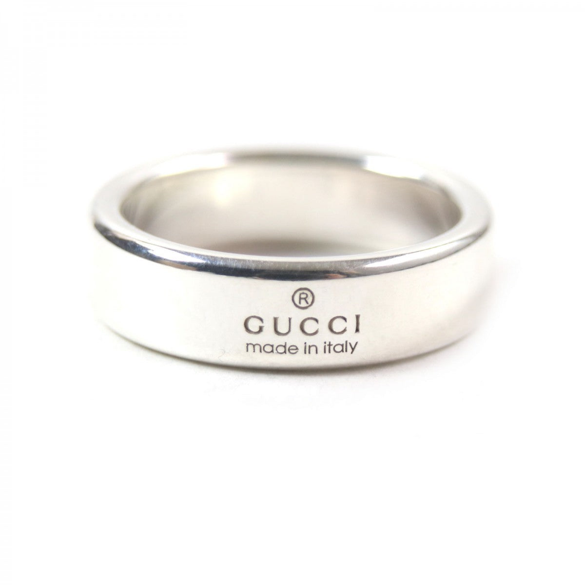GUCCI Ring 774052 Mainï¿½FAG925 Silver Diagonal Interlocking G mens 17