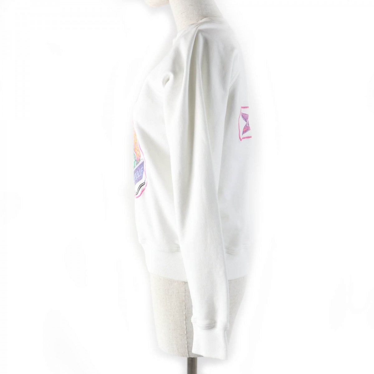 HERMES sweat 3E4626DA Main: 100% cotton, Part: 96% cotton, Part: 4% polyurethane, Part: 100% polyester white Chevaloscope Women 34