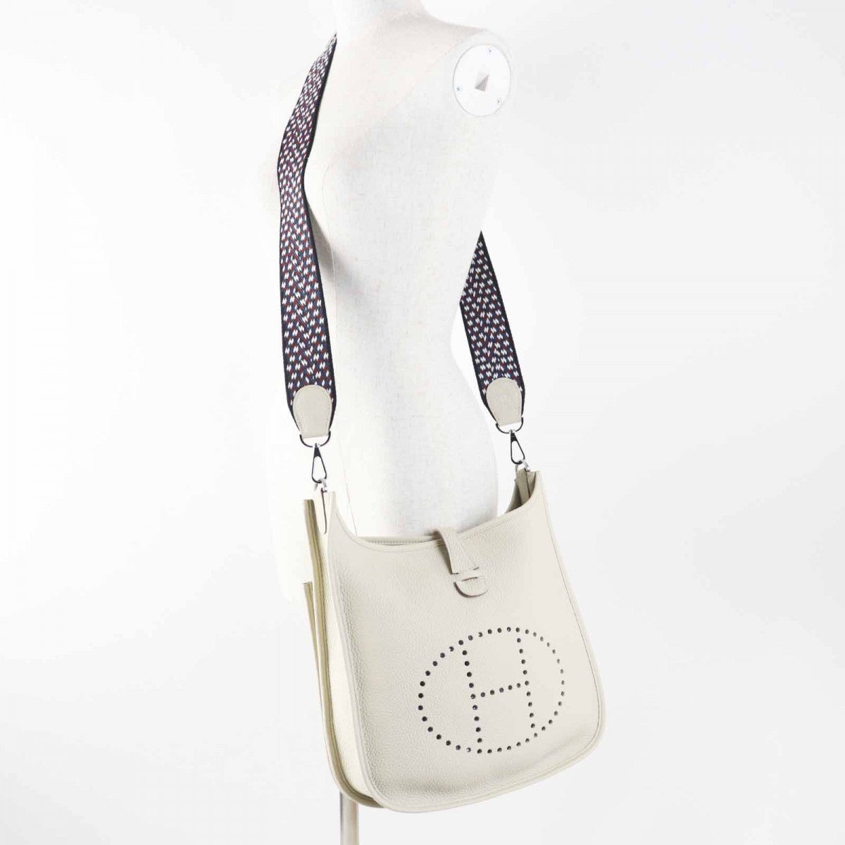 HERMES Shoulder Bag Main�FTaurillon Clemence Beton Evelyn 3PM Women