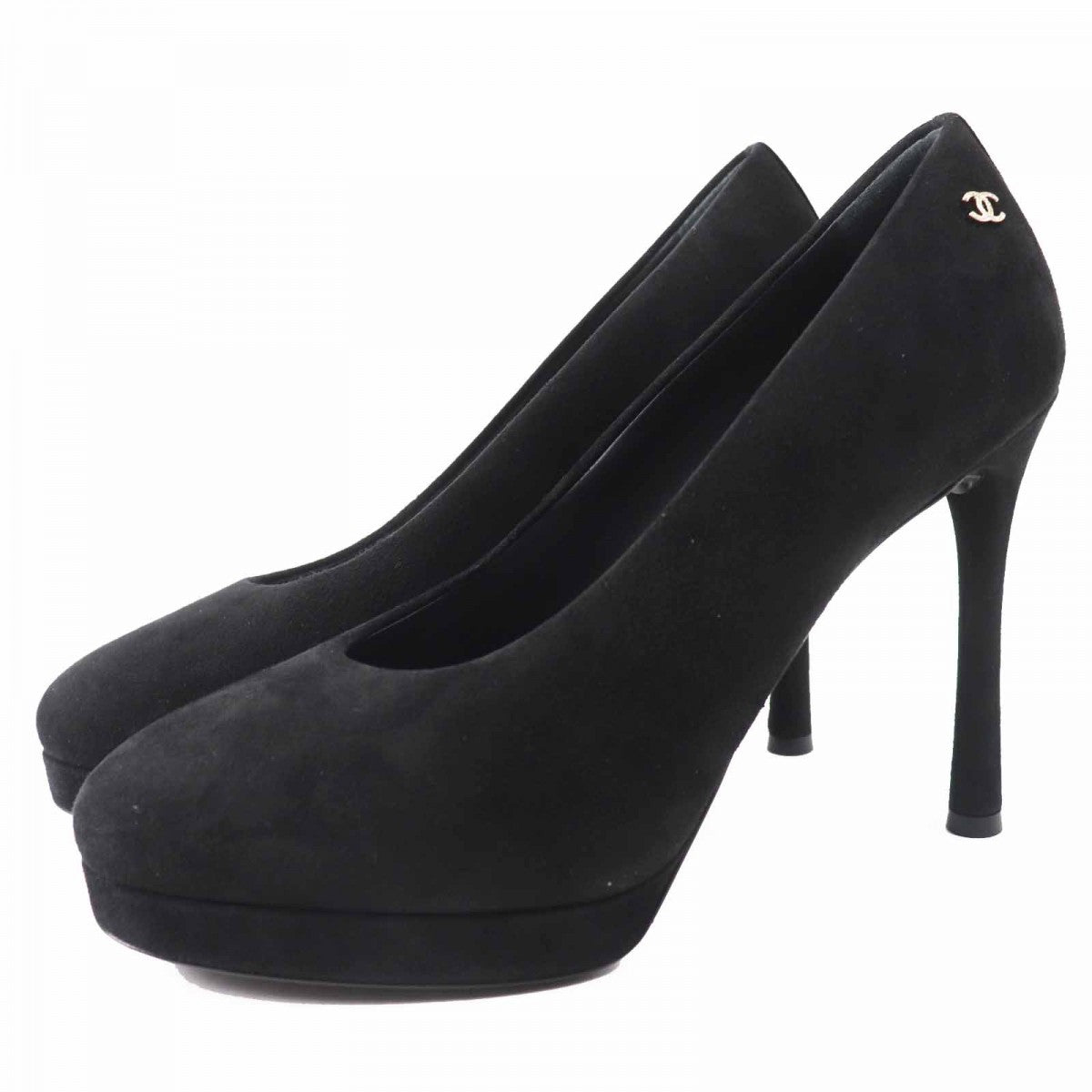 CHANEL pumps 23K G45288 Main: Suede leather black Women 38