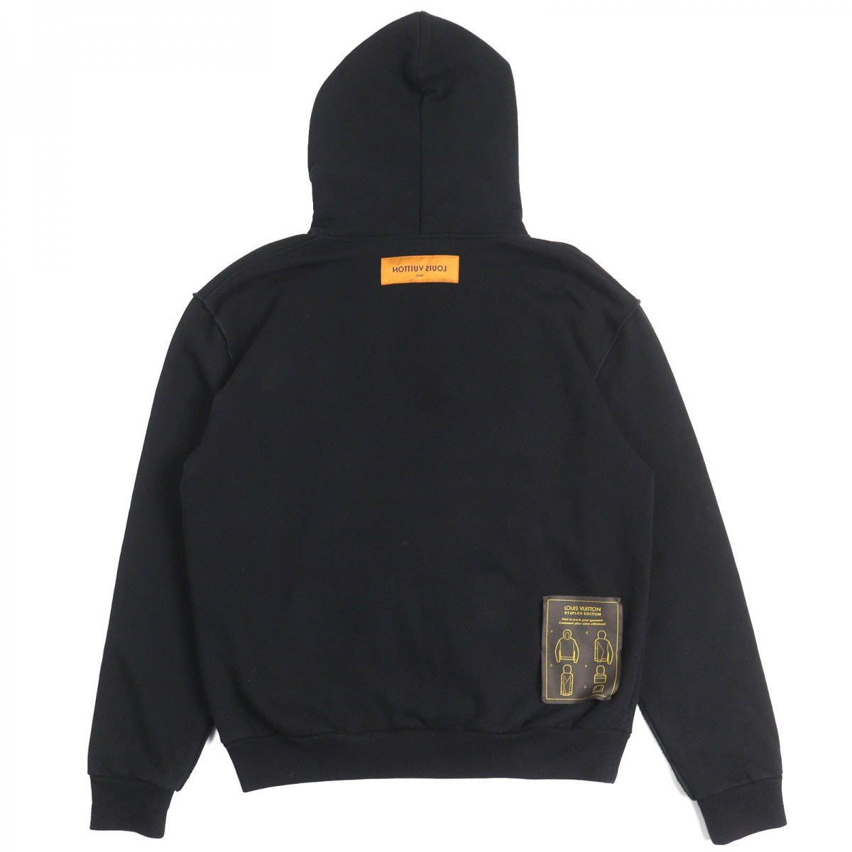 LOUIS VUITTON Hoodie Main: 100% cotton black Staples Edition mens S