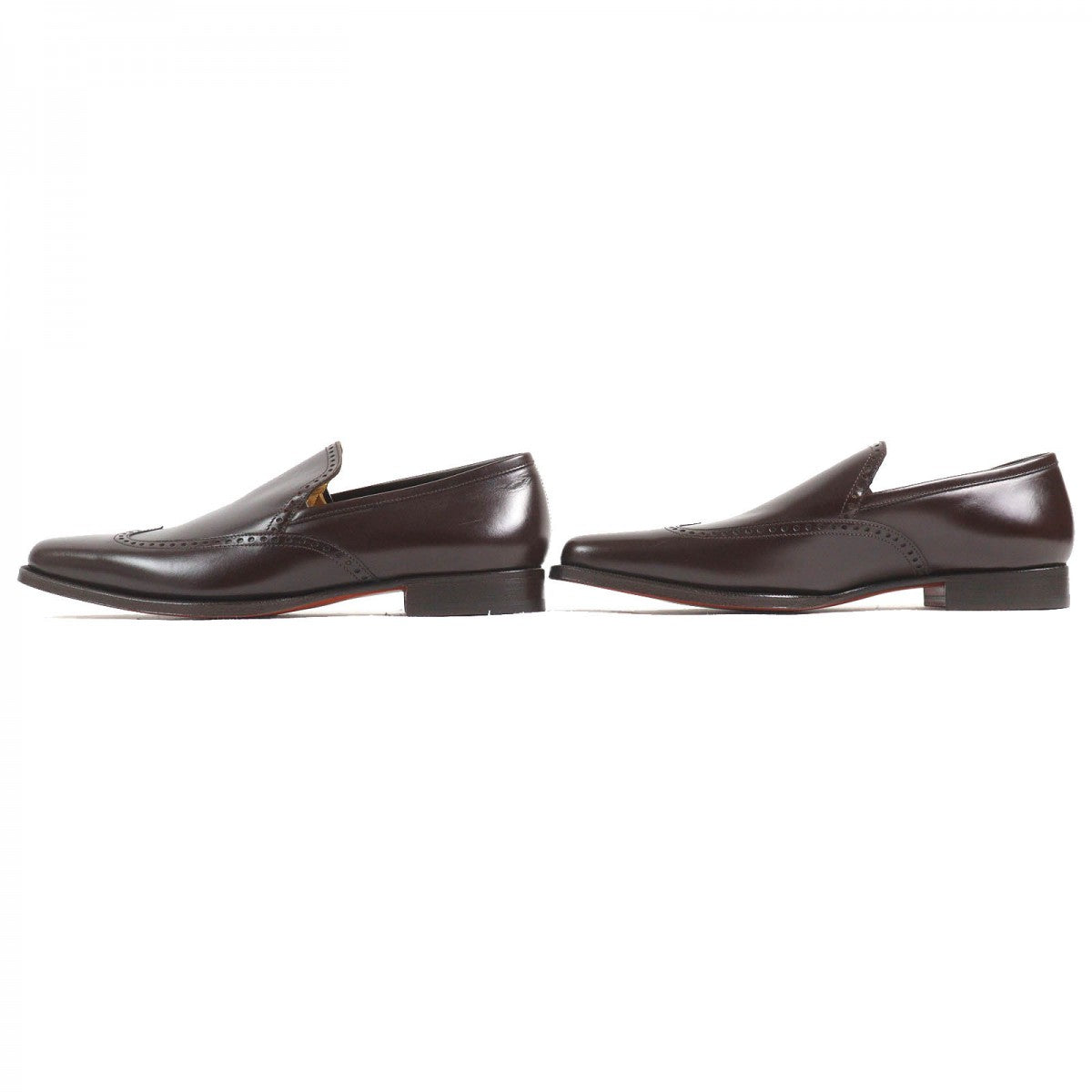 HERMES loafers Main: Leather Dark brown mens 40.5