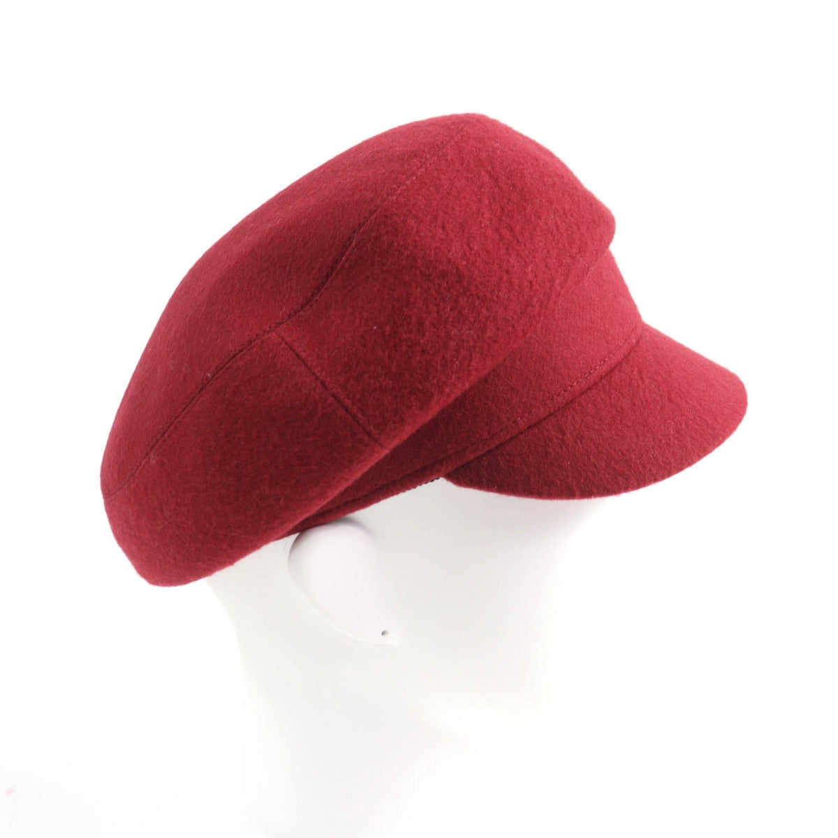 HERMES Casquette Outer: 100% cashmere, Lining: 100% acetate Red Women 56