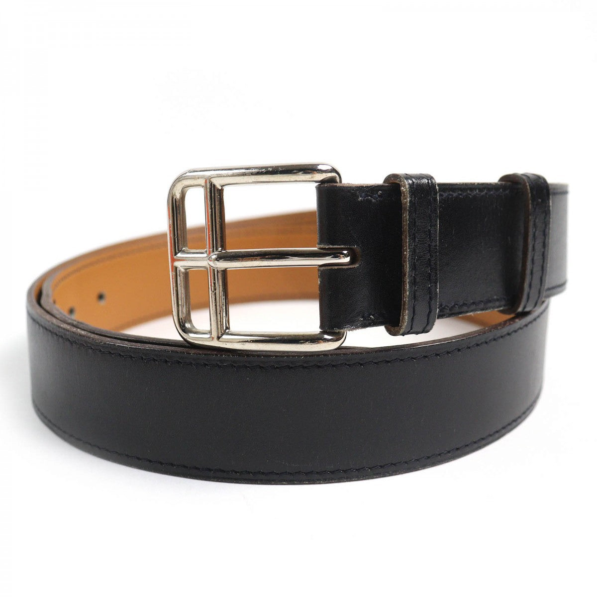 HERMES belt Main: Leather black Etriviere mens