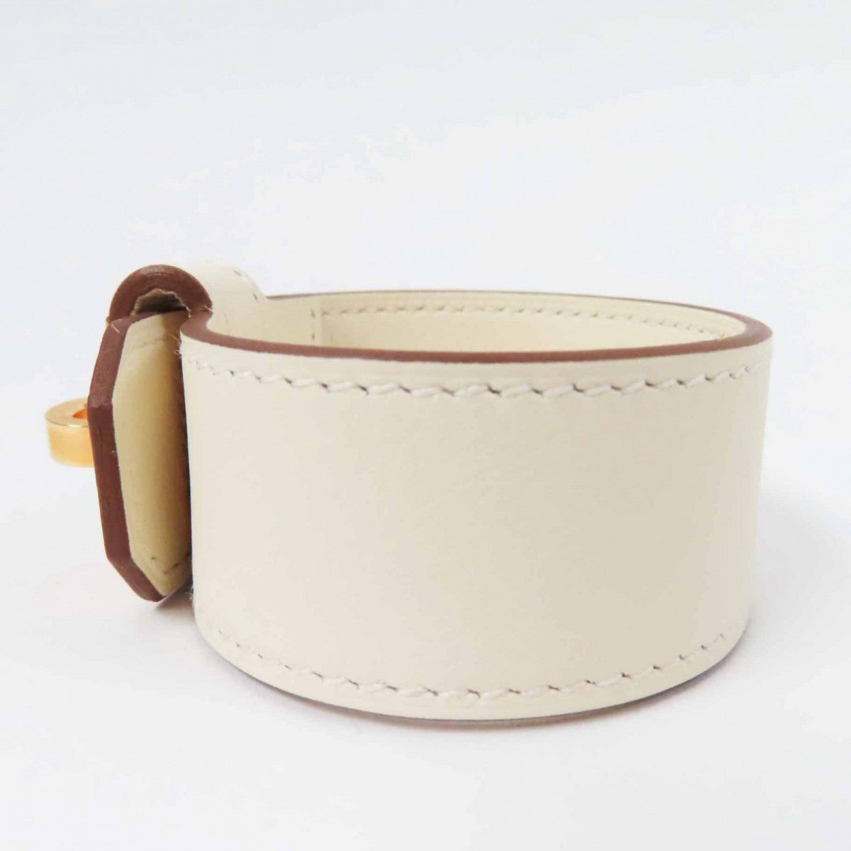 HERMES bracelet Main: Swift, Part: Plated white Kelly Twist PM Women
