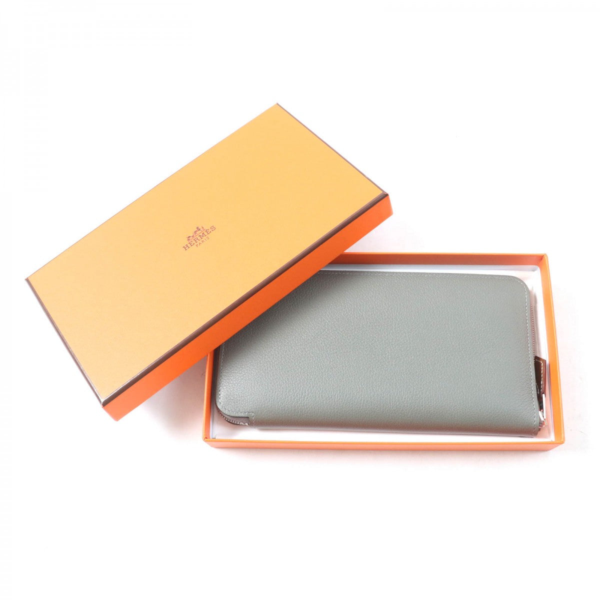 HERMES Long Wallet Purse Main: Evercolor Grimayer Azap long silk in Women