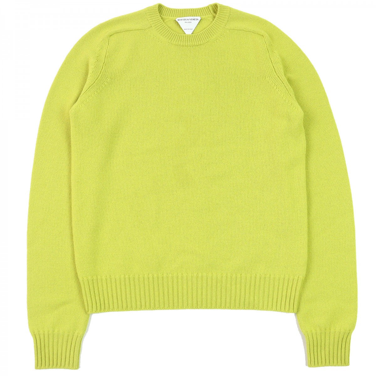 BOTTEGAVENETA knit 638771 Main: 100% wool Yellow green type mens S