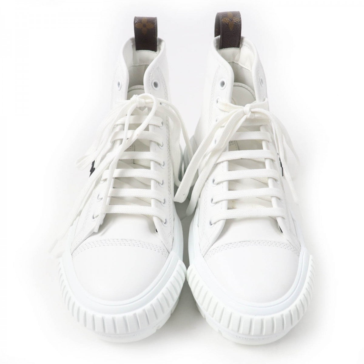 LOUIS VUITTON High cut sneakers Main: Leather white LV Squad Line Women 35