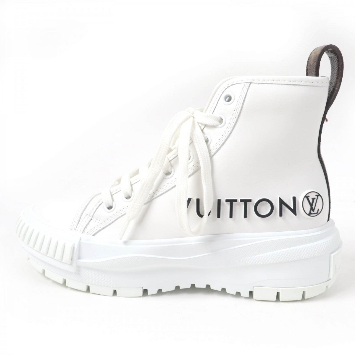 LOUIS VUITTON High cut sneakers Main: Leather white LV Squad Line Women 35
