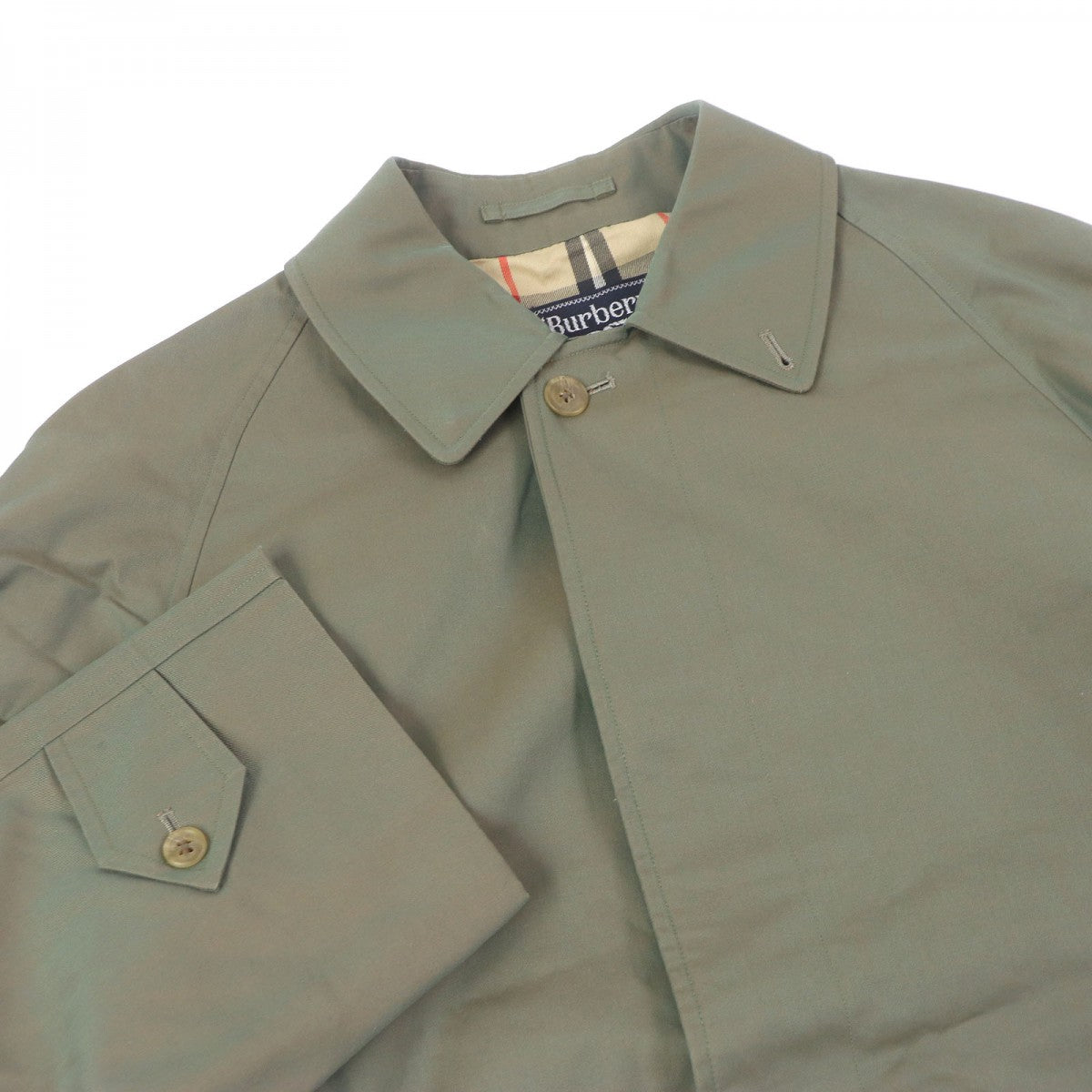 BURBERRY Stainless collar coat Main: 100% cotton, sleeve lining: polyester iridescent mens