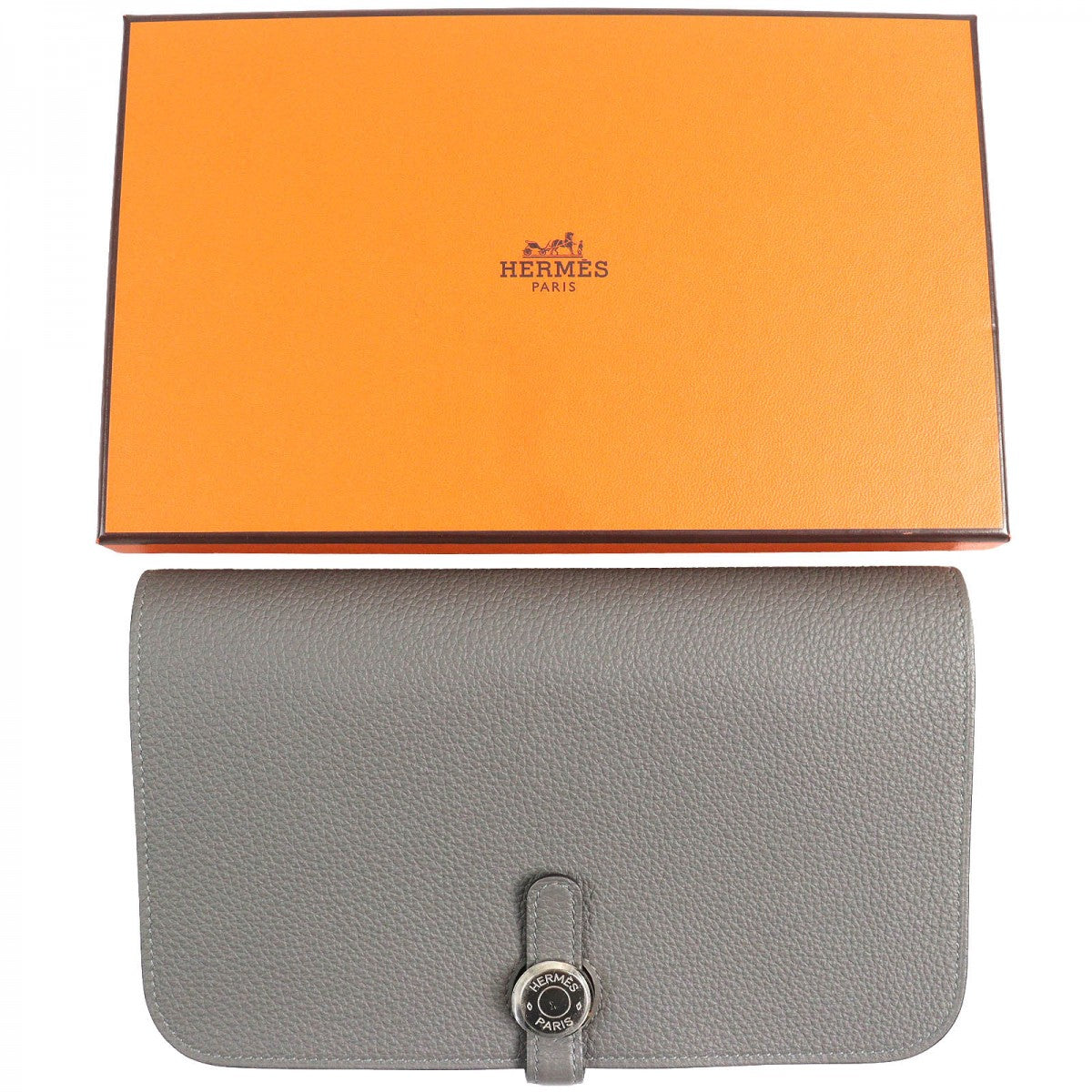 HERMES Long Wallet Purse Main: Togo Grimayer Dogon GM Duo mens