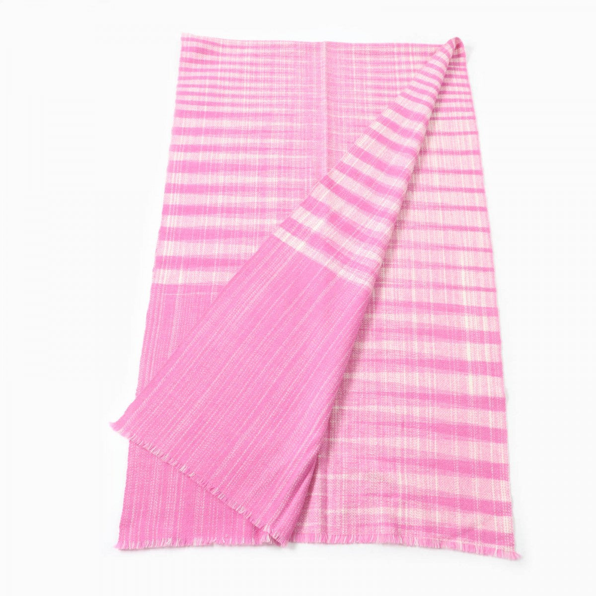 HERMES Stall Main: 100% cashmere, part: sheep leather pink Jeu de Tissage Women