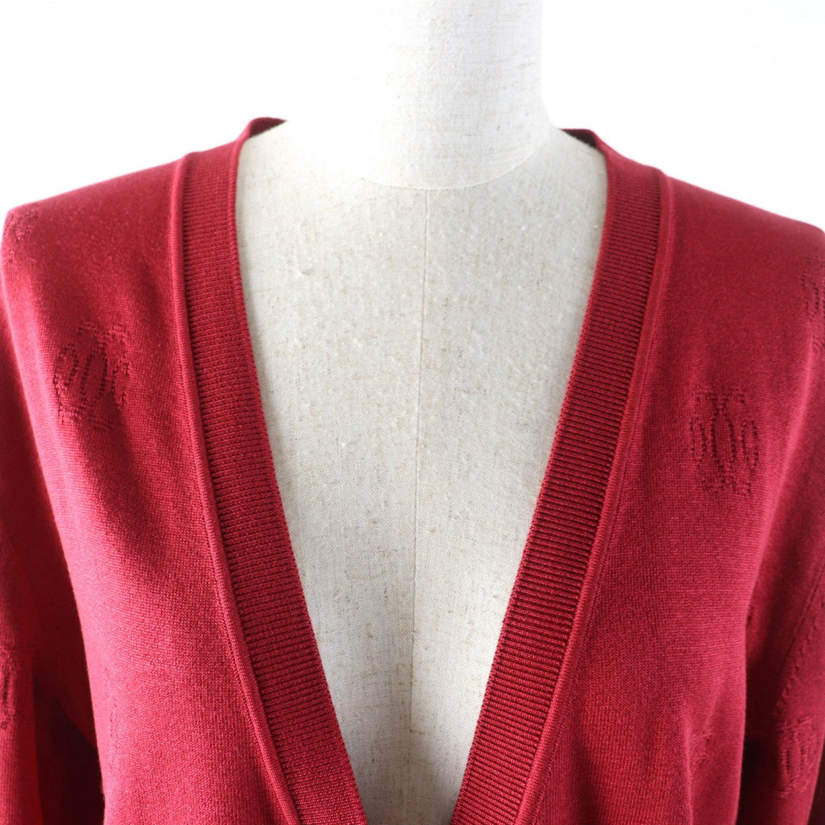 HERMES cardigan Main: 57% silk, Main: 43% cotton Bordeaux Women 42