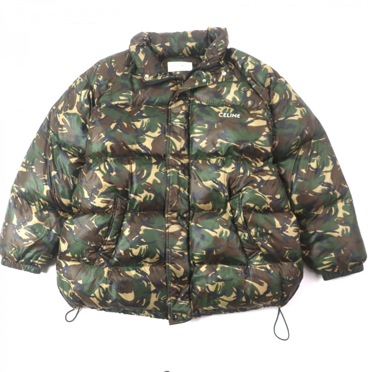 CELINE Jacket 2W4300610 Outer: 100% nylon, Lining: 100% nylon, Part: 100% polyester, Filling: 100% polyester Green Brown Multi mens 54