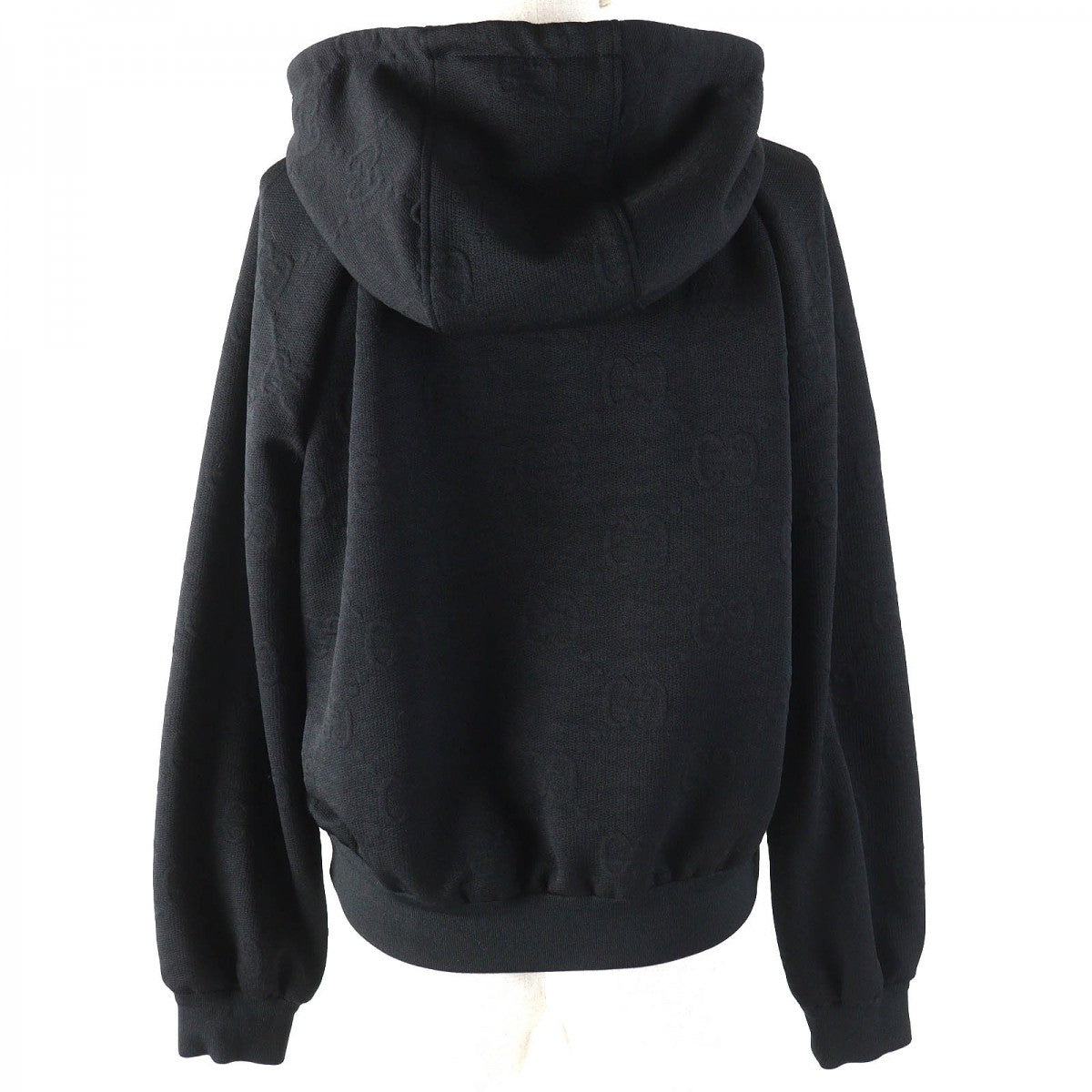 GUCCI Hoodie 661783 Main: 100% polyester, part: 75% polyester, part: 25% nylon black Women XS