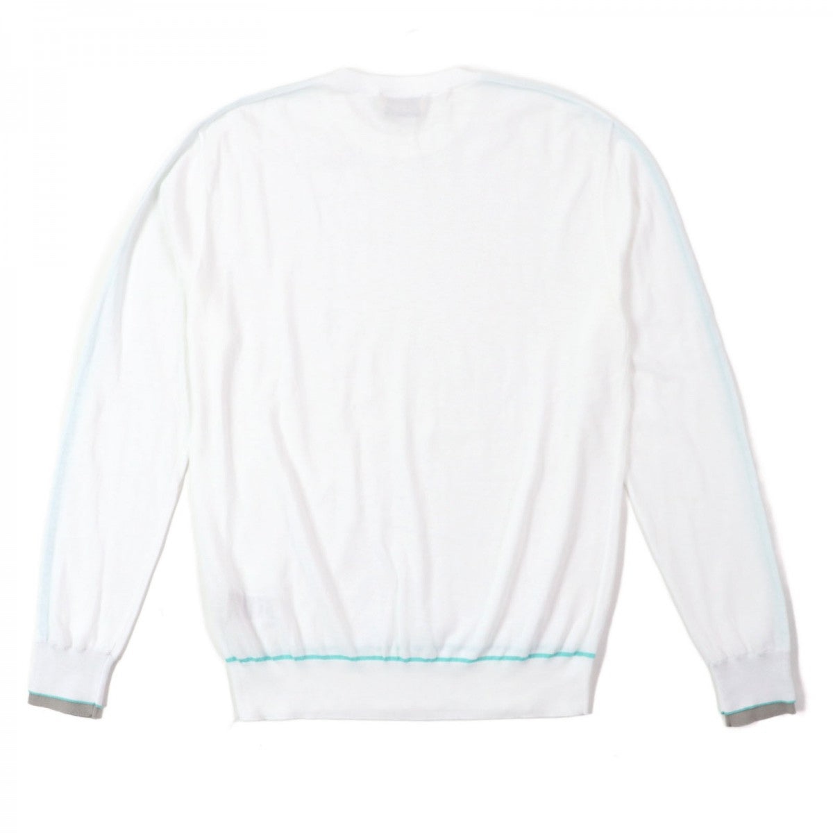 HERMES sweater Main: 100% cotton white blue gray mens S