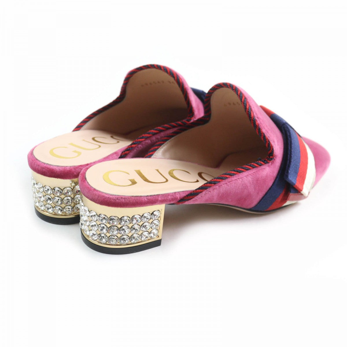 GUCCI Sandals 496562 Main: Velour pink Women 35