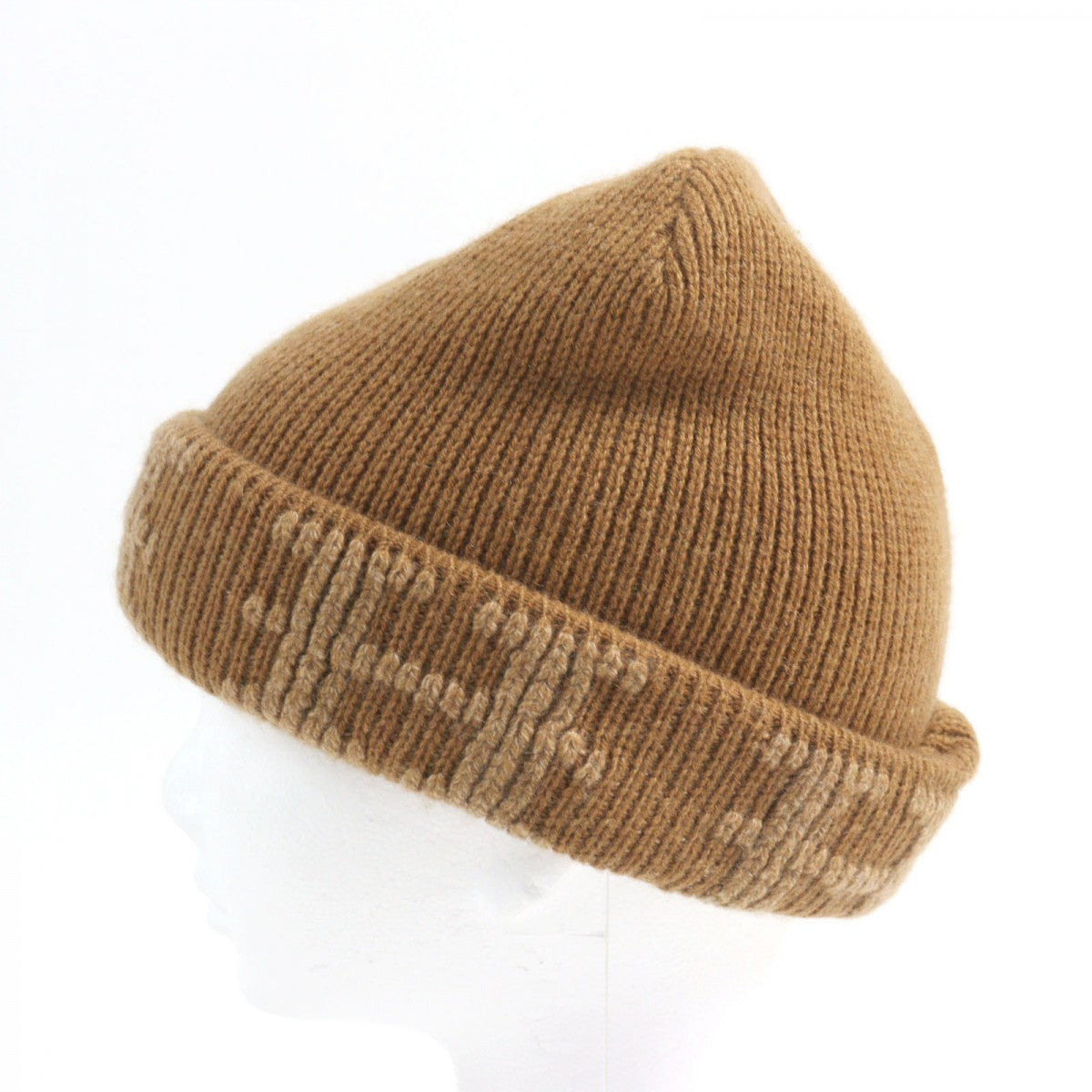 HERMES Knit cap Main: 100% cashmere Brown type mens