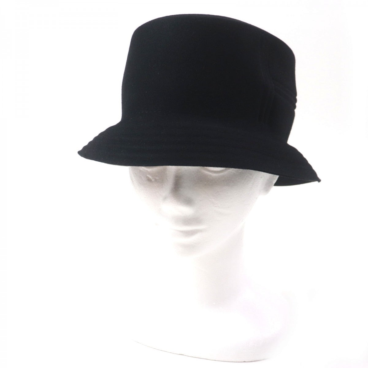 HERMES hat Main: 100% wool, part: 52% cotton, part: 48% rayon black DALTON mens