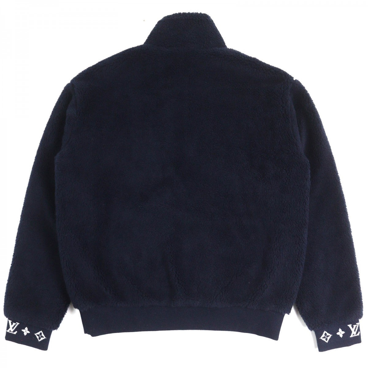 LOUIS VUITTON Blouson 1AGLXQ Main: 53% polyester, Main: 47% acrylic Naval Academy Leather patch fleece blouson mens L