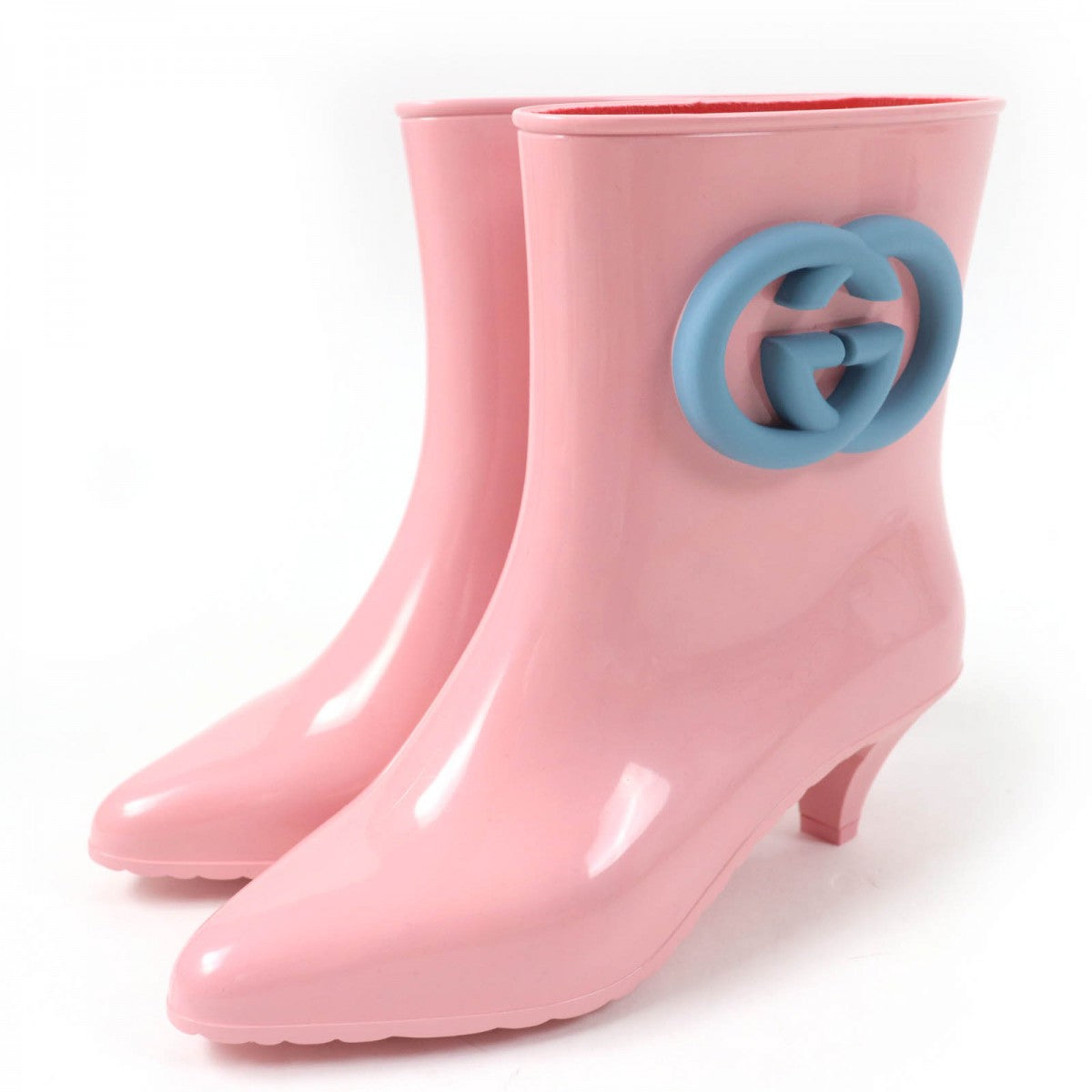 GUCCI Rain shoes 724458 Main: Rubber pink Women 36